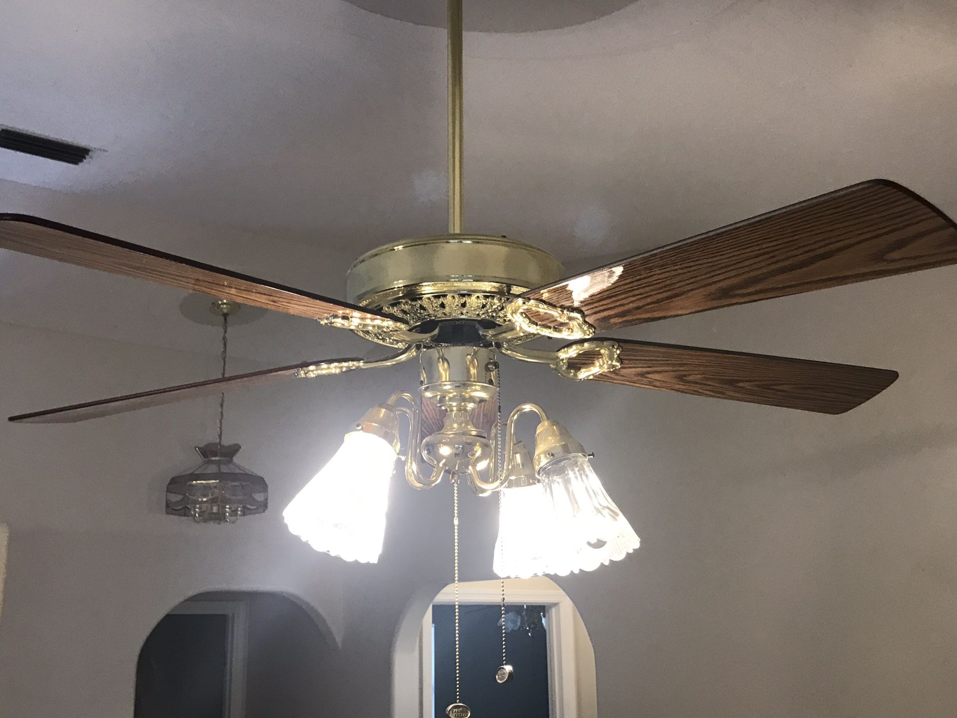 Harbor Breeze 52 inch Aristocrat Antique Brass Finish Ceiling Fan for Sale in GRANT VLKRIA, FL