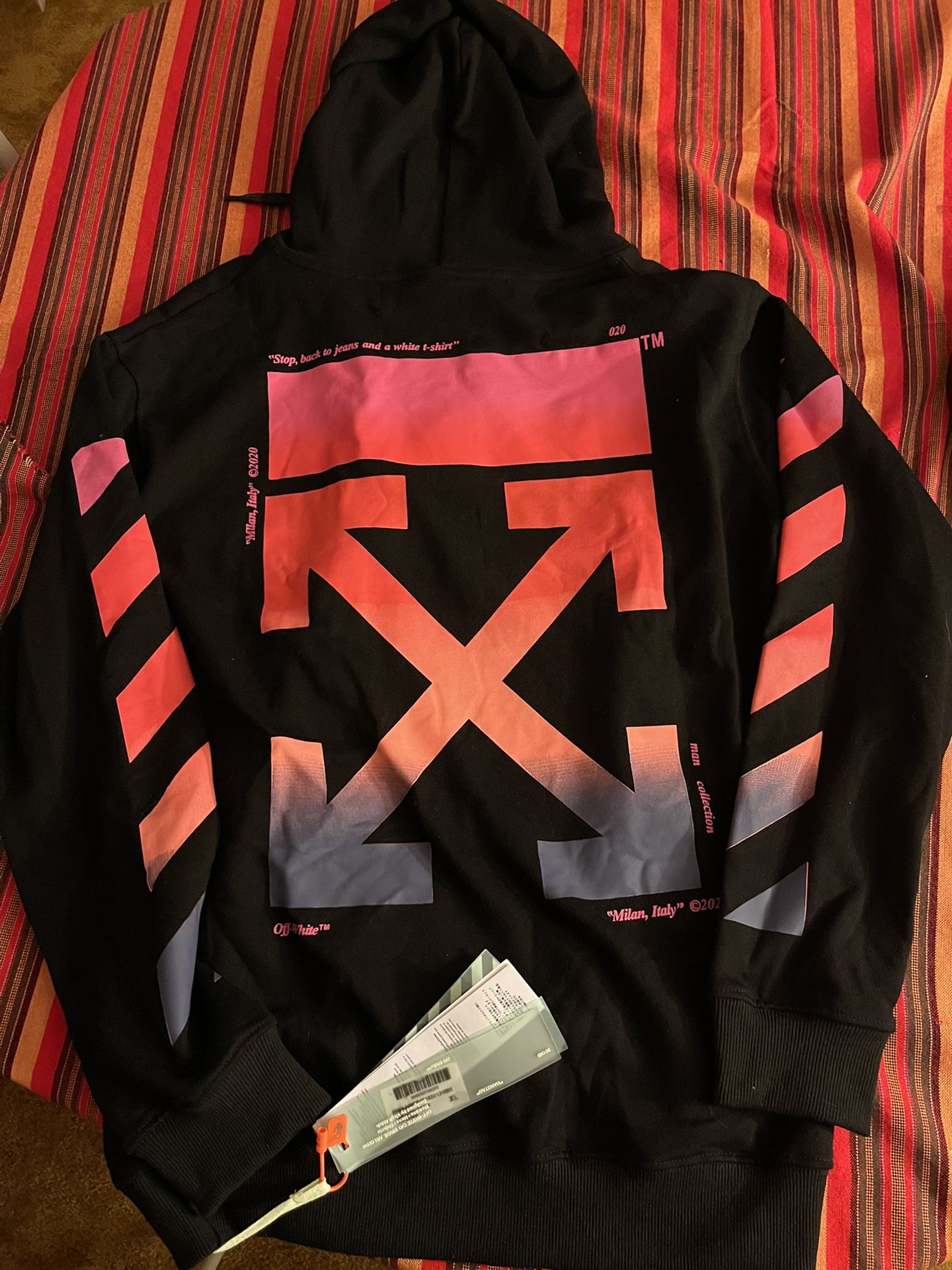 Off-White Hoodie Black/Gradient 2020