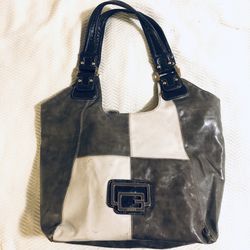 Rare Large Guess Tote in White and Grey Thumbnail