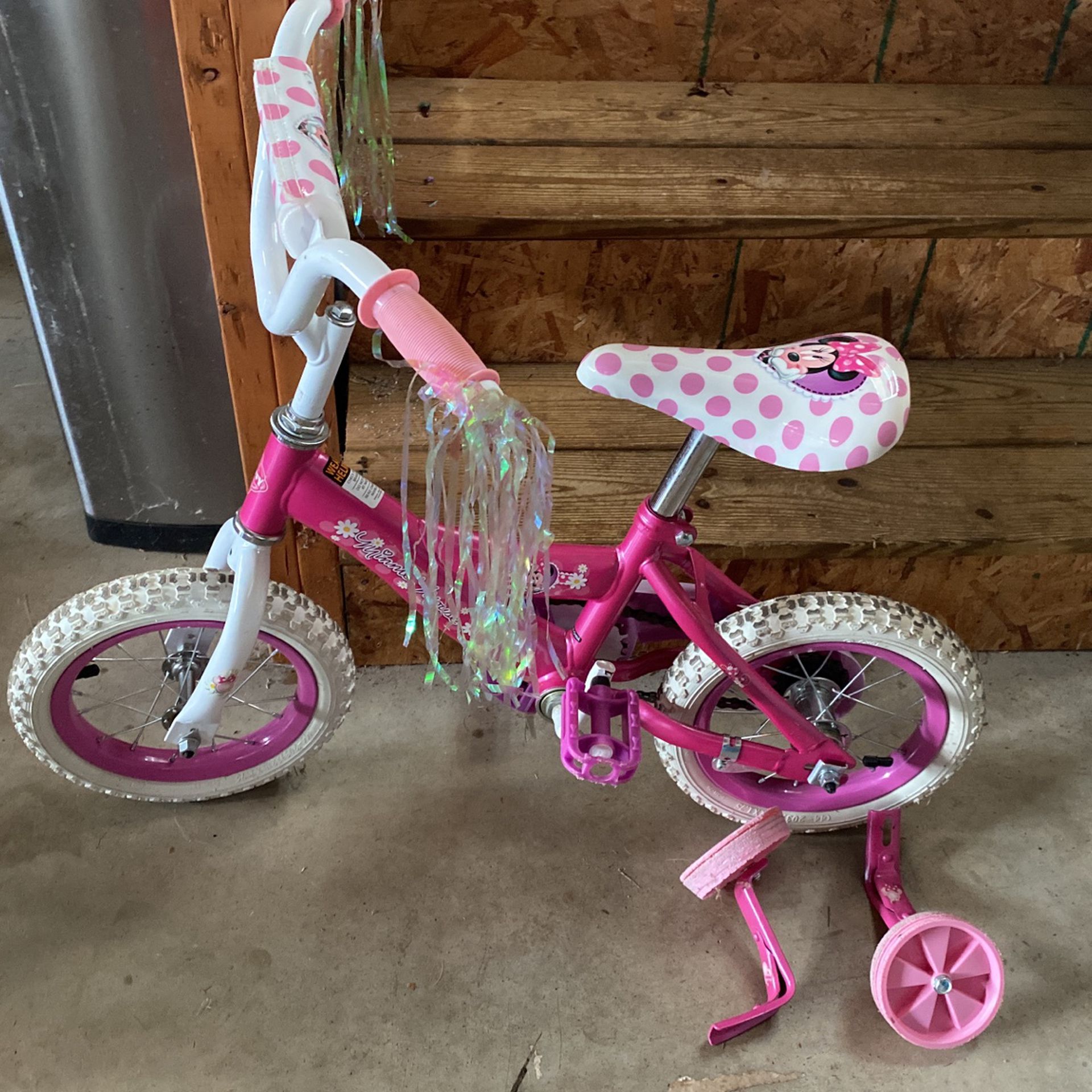 Minnie Mouse Bike With Training Wheels 