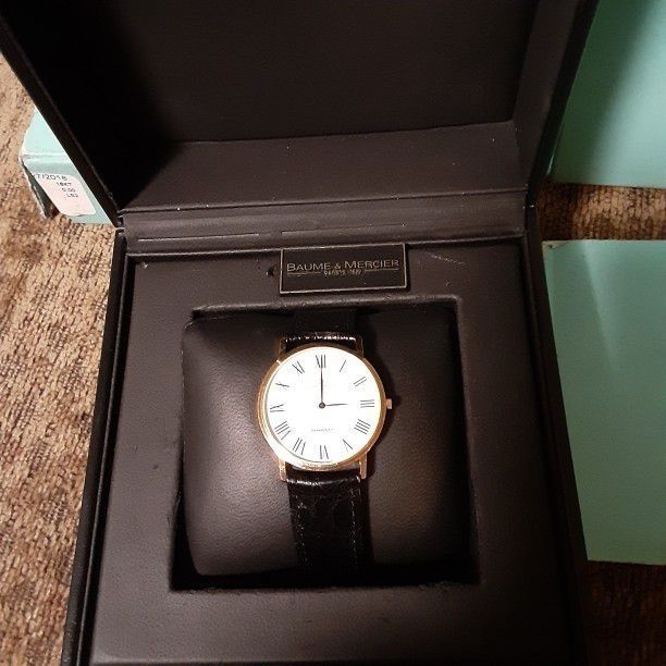 Baumer & Mercier Tiffany Wach Classima 18k Gold Is Used In New Condition Negociable.