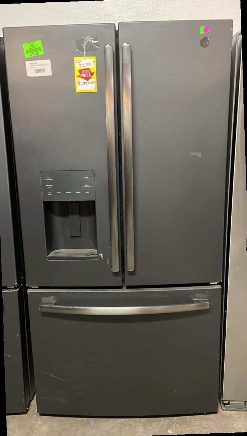 GE GFE26JEMDS 25.6 cu. ft. FrenchDoor Refrigerator in Black Slate for