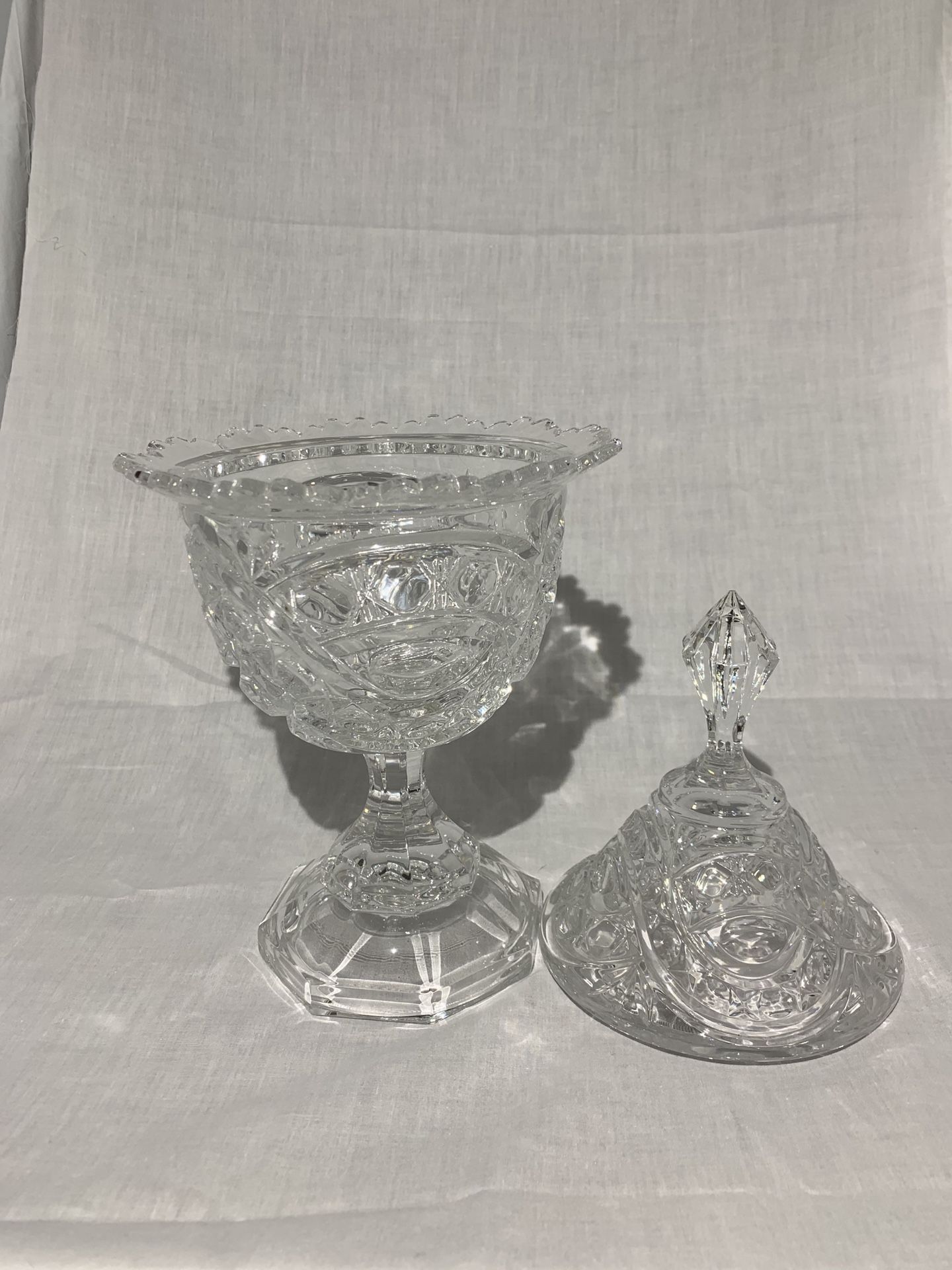 Crystal Candy Dish with Lid