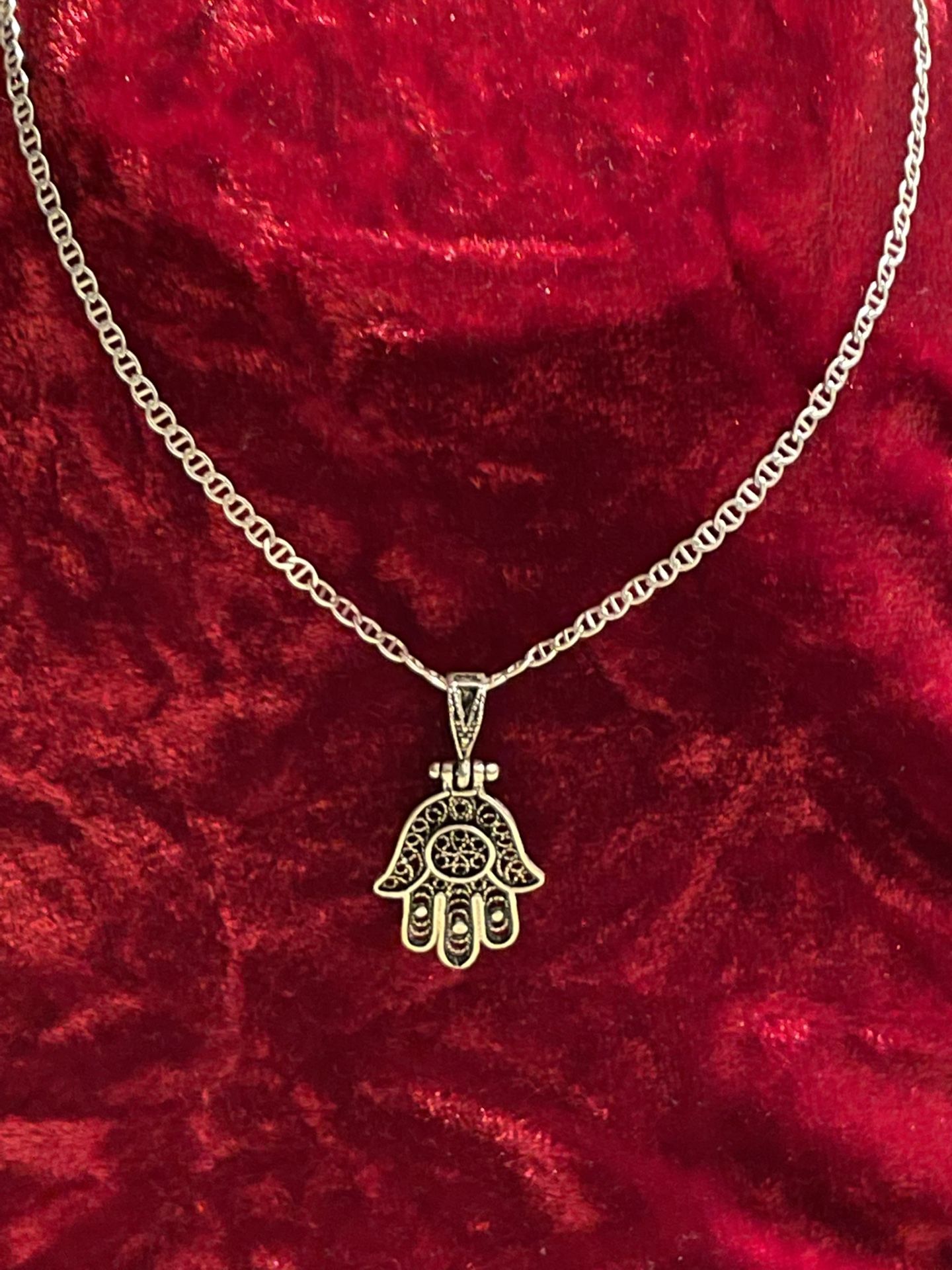 925 NEW Silver Necklace With Silver MOTHER MARIA Pendent Necklace
