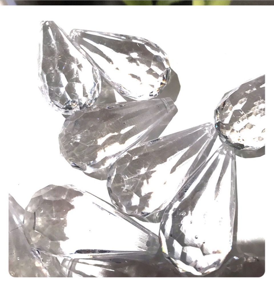 10 Large Acrylic Beads For Decor 2”x1”