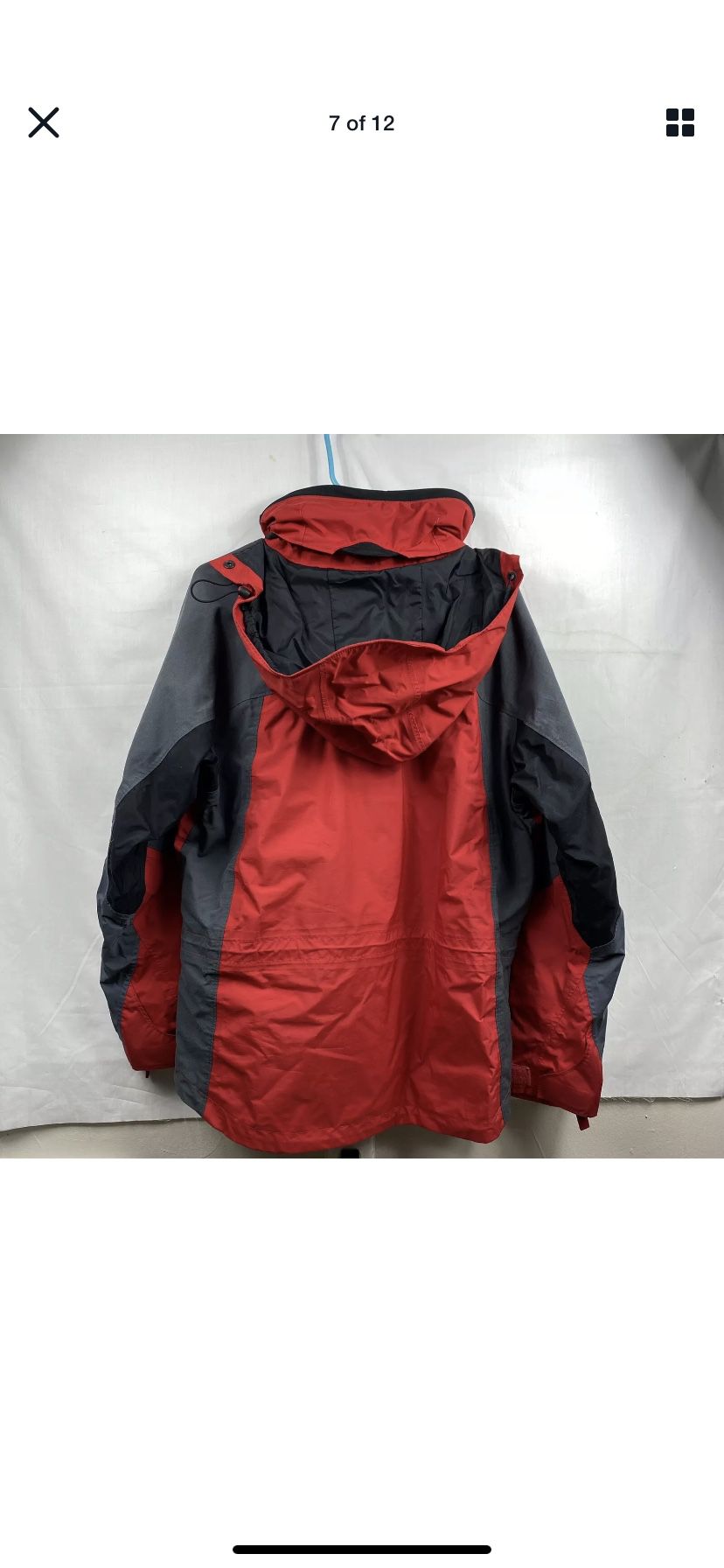 Columbia Sportswear Company Omni Tech Waterproof Breathable Red Jacket Sz.Large