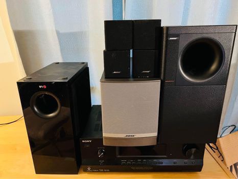 Sony multi chanel av receiver  str-dh250 With bose 5 series and speaker set