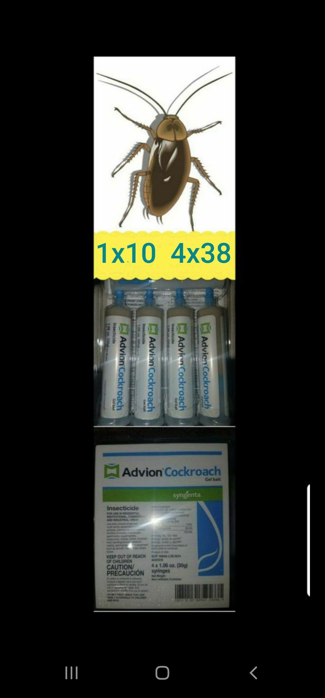 Advion Cockroach Gel!!! El mejor veneno para cucarachas