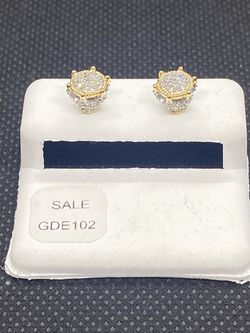 10KT GOLD AND DIAMOND EARRINGS OF 0.25 CTW AVAILABLE ON SPECIAL SALE  Thumbnail
