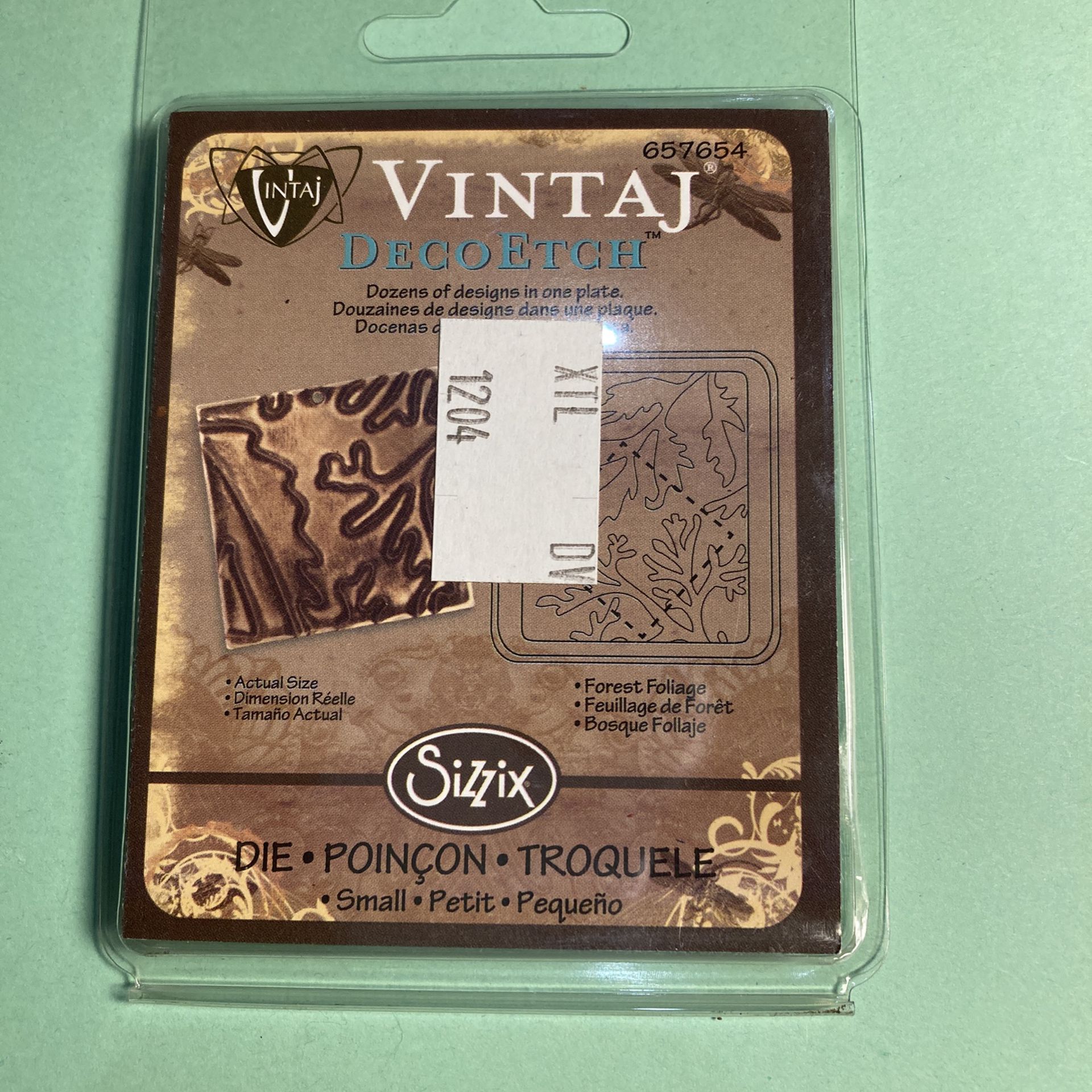 Vintaj Deco Embossing And Etching  Plates To Go With SIZZIX And Other Paper Crafting Cutters .    3 Etch Plates And 5 Embossing Plates