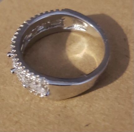 Sterling Silver Clear CZ Size 7
