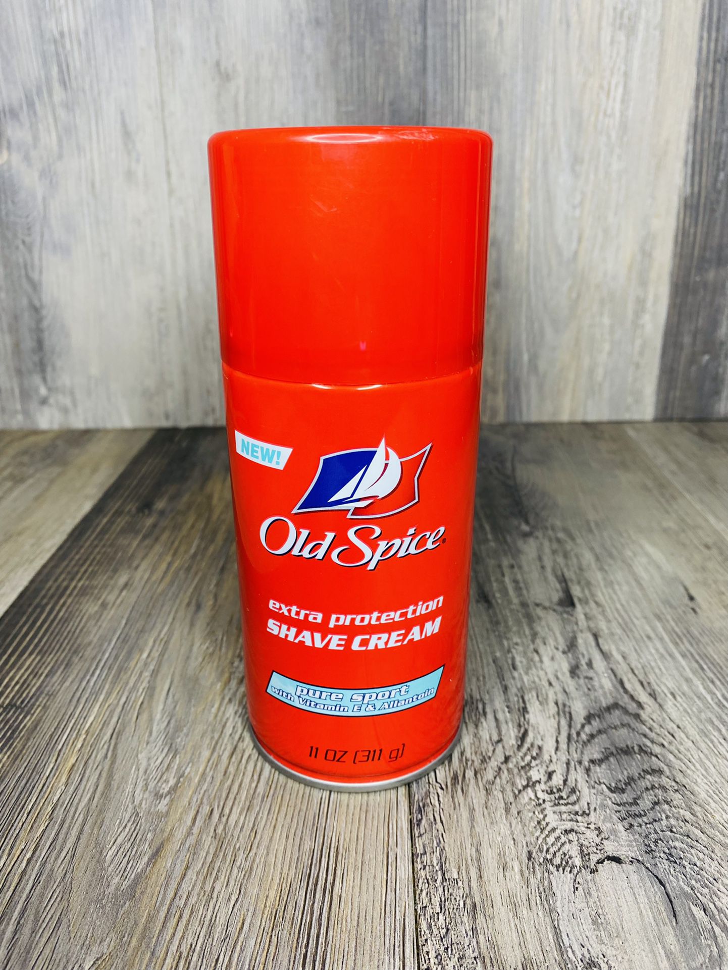 Old Spice Pure Sport Shave Cream 11oz With Vitamin E Allantoin NOS