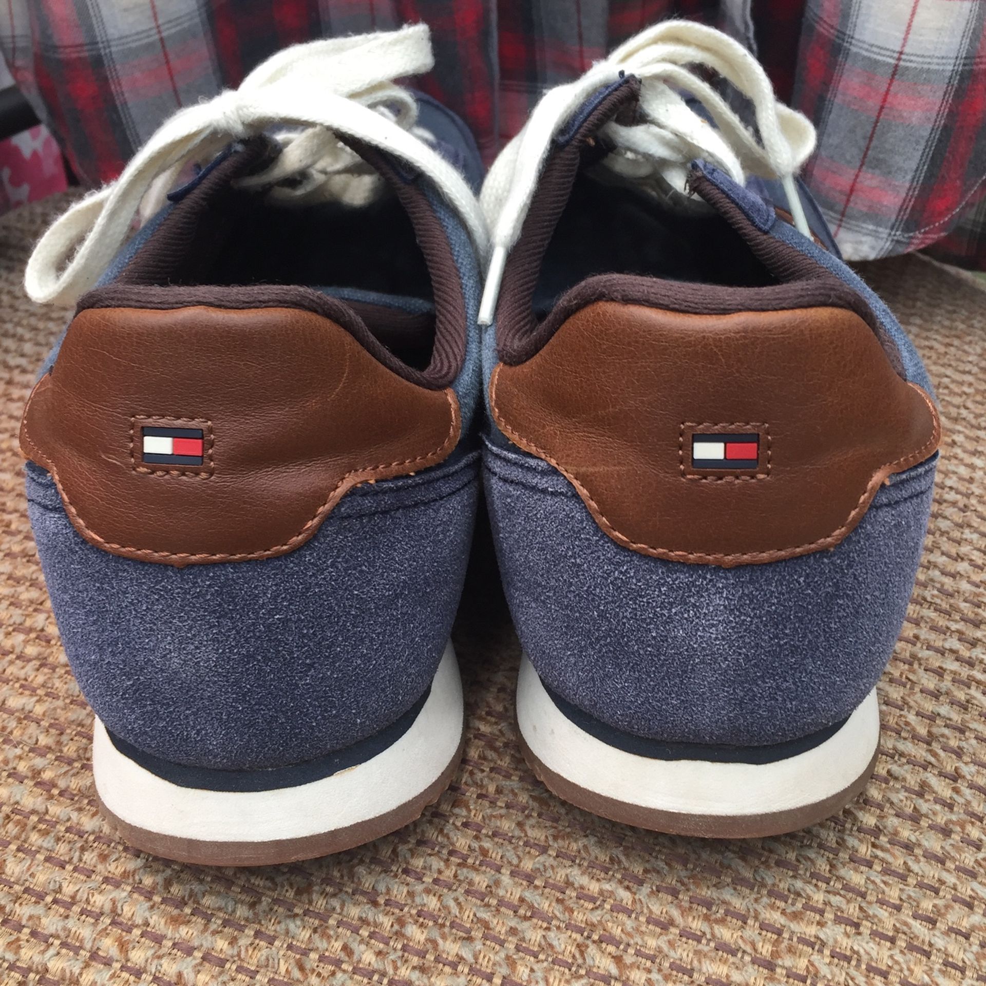Men’s Tommy Hilfiger XXL Plaid Long Sleeve and Size 11 Shoes