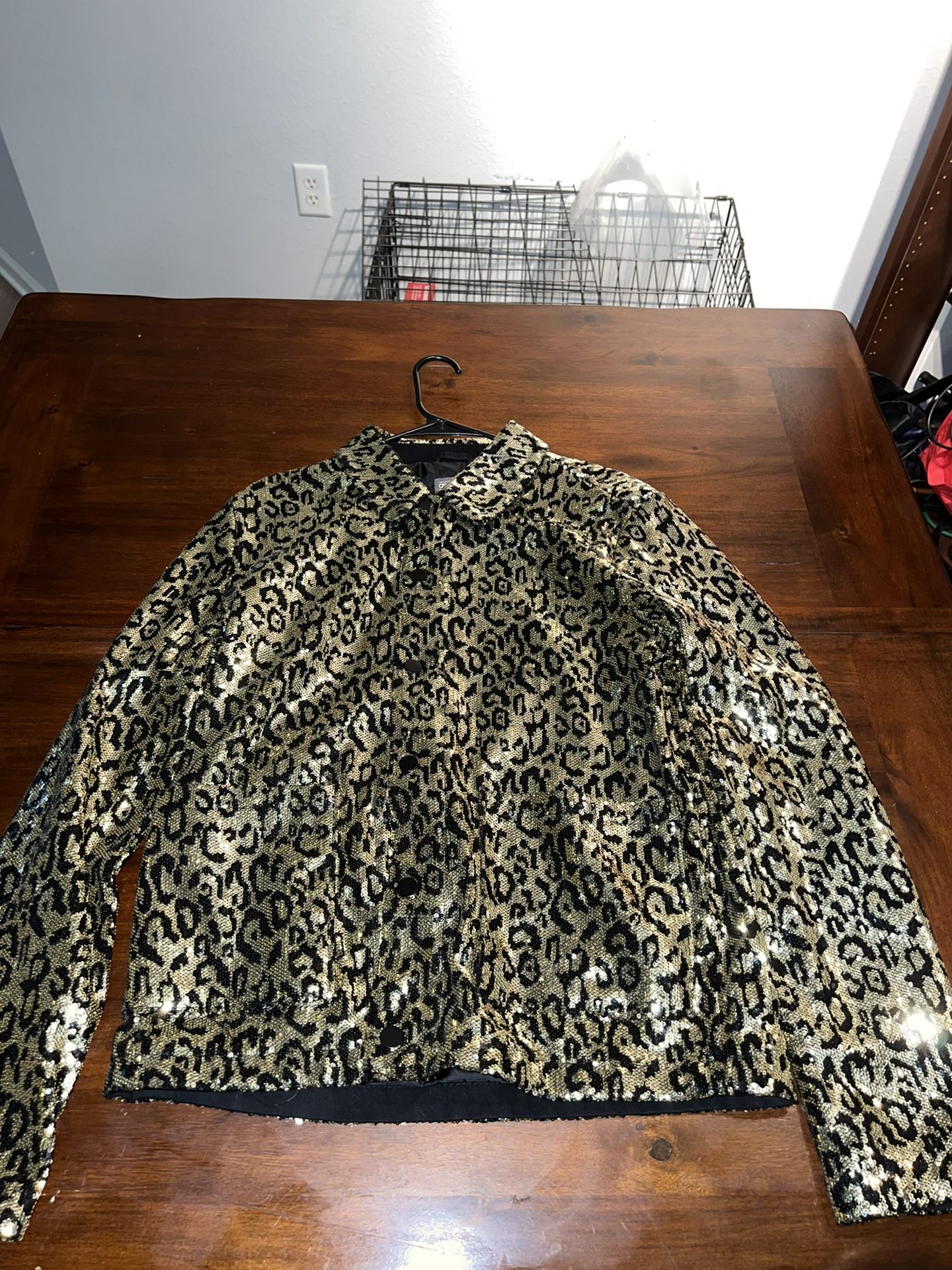 ASOS Sequined Leopard Jacket