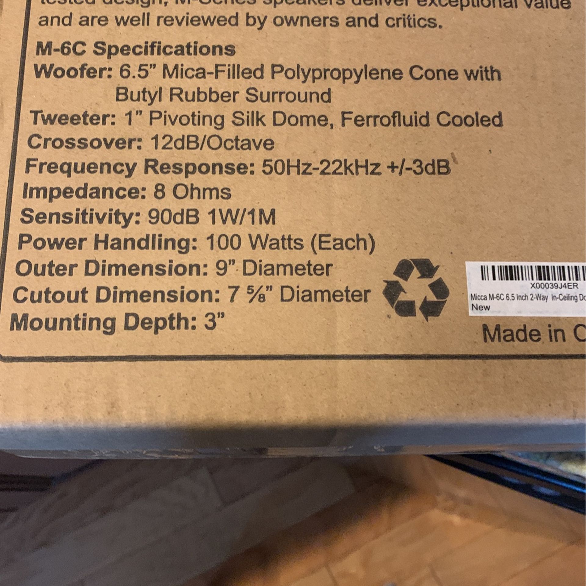 BRAND NEW !! HOME THEATER 6.5 100W EA SPEAKERS I HAVE (3) PRICE IS FOR ALL 3