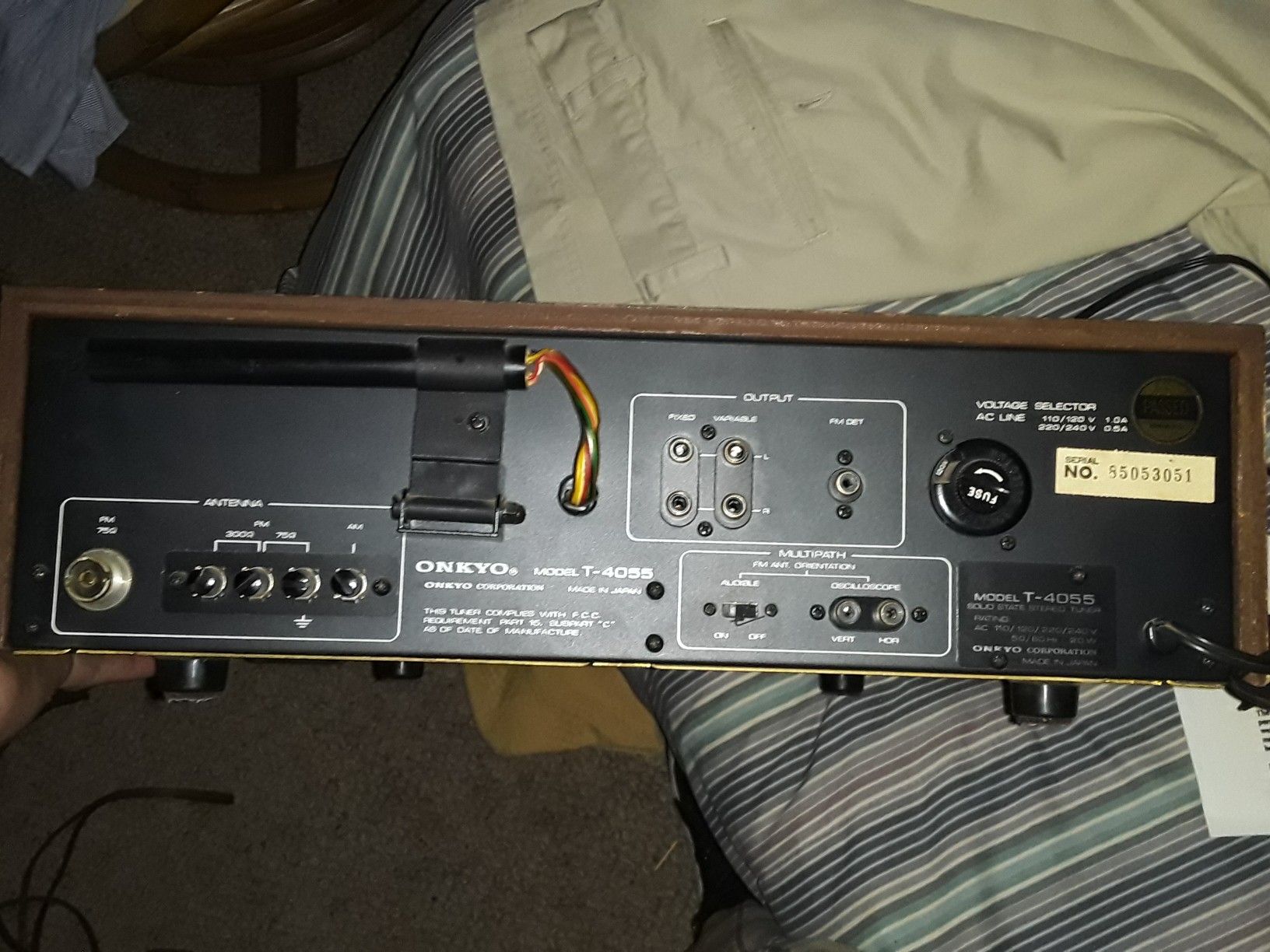 ONKYO T-4055 SOLO STATE STEREO TUNER