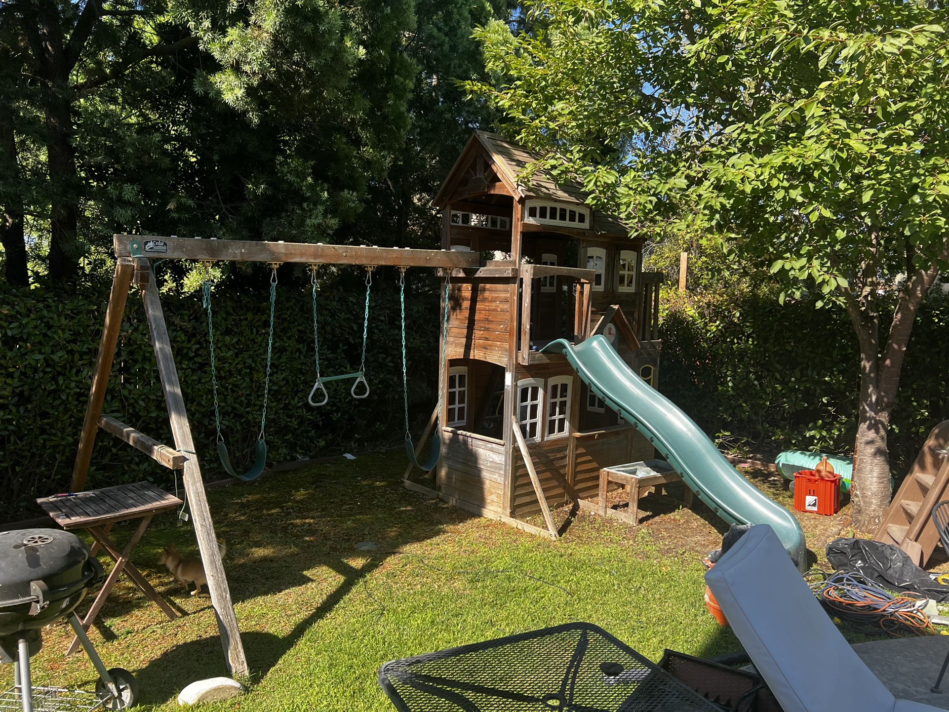 Cedar Summit Outdoor Play Structure Swing Set