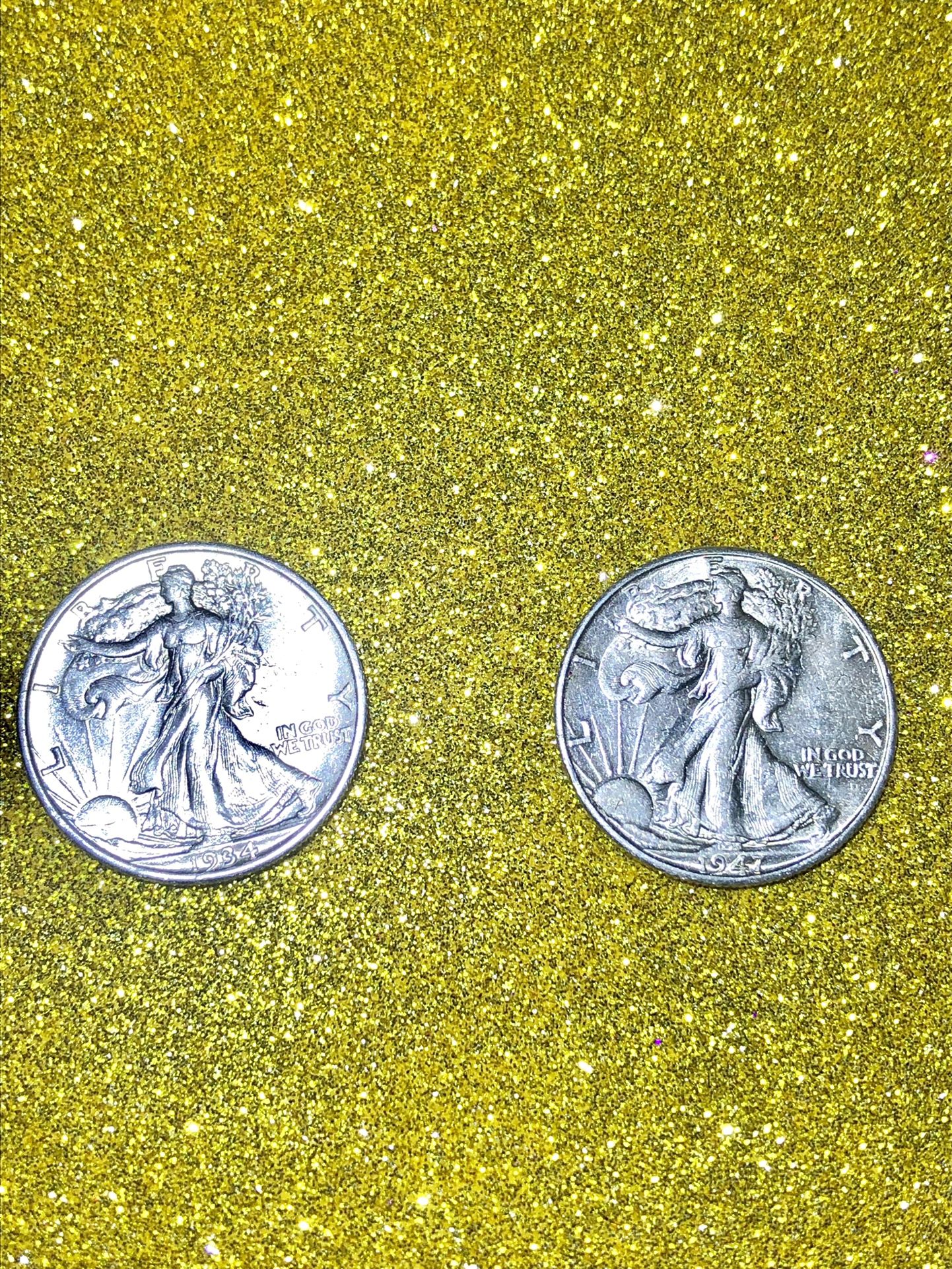 🪙🪙 1934 and 1947 Walking Liberty Silver Half Dollar 🪙🪙🪙