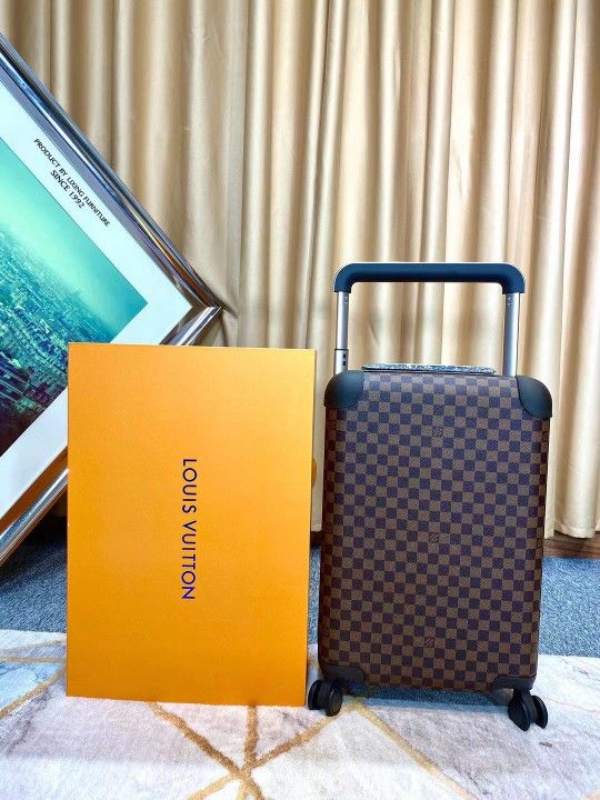 Louis Vuitton Horizon 50 55 Black Brown Monogram Damier Canvas Rolling Luggage Travel Lock Code Bag Duffle M23002 M23209