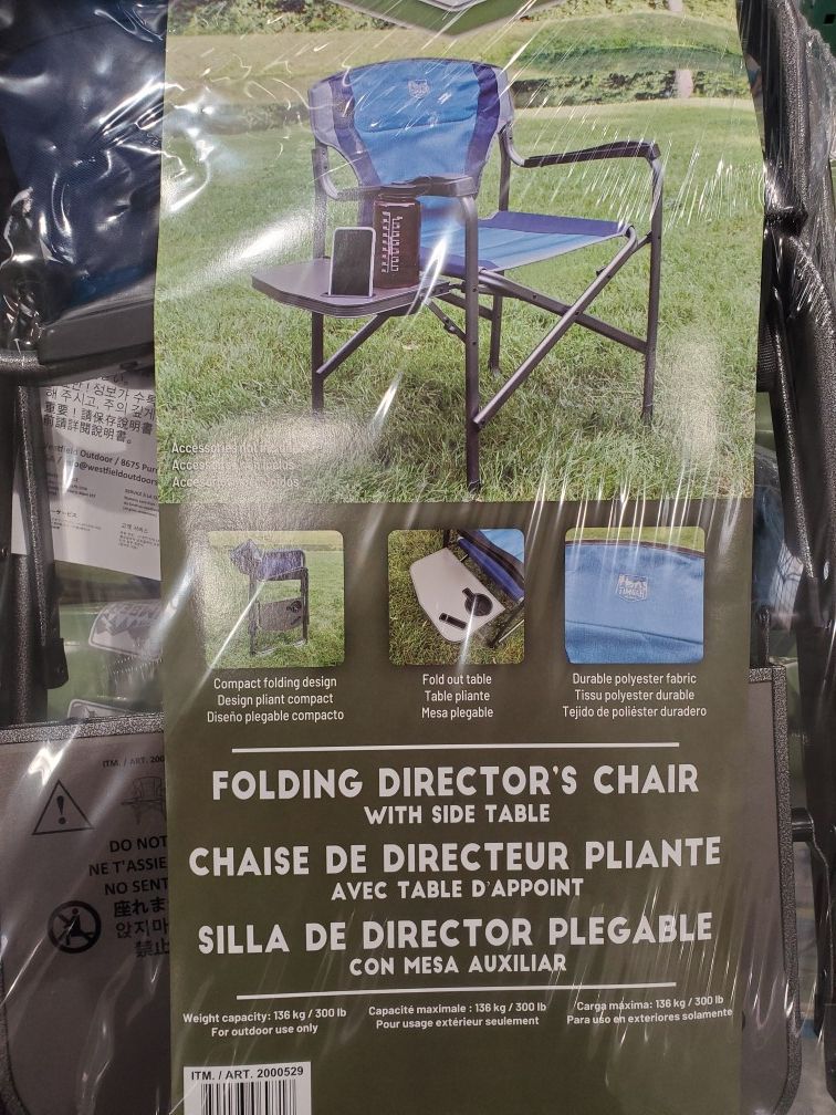 Folding Director Chair Ergo Frame