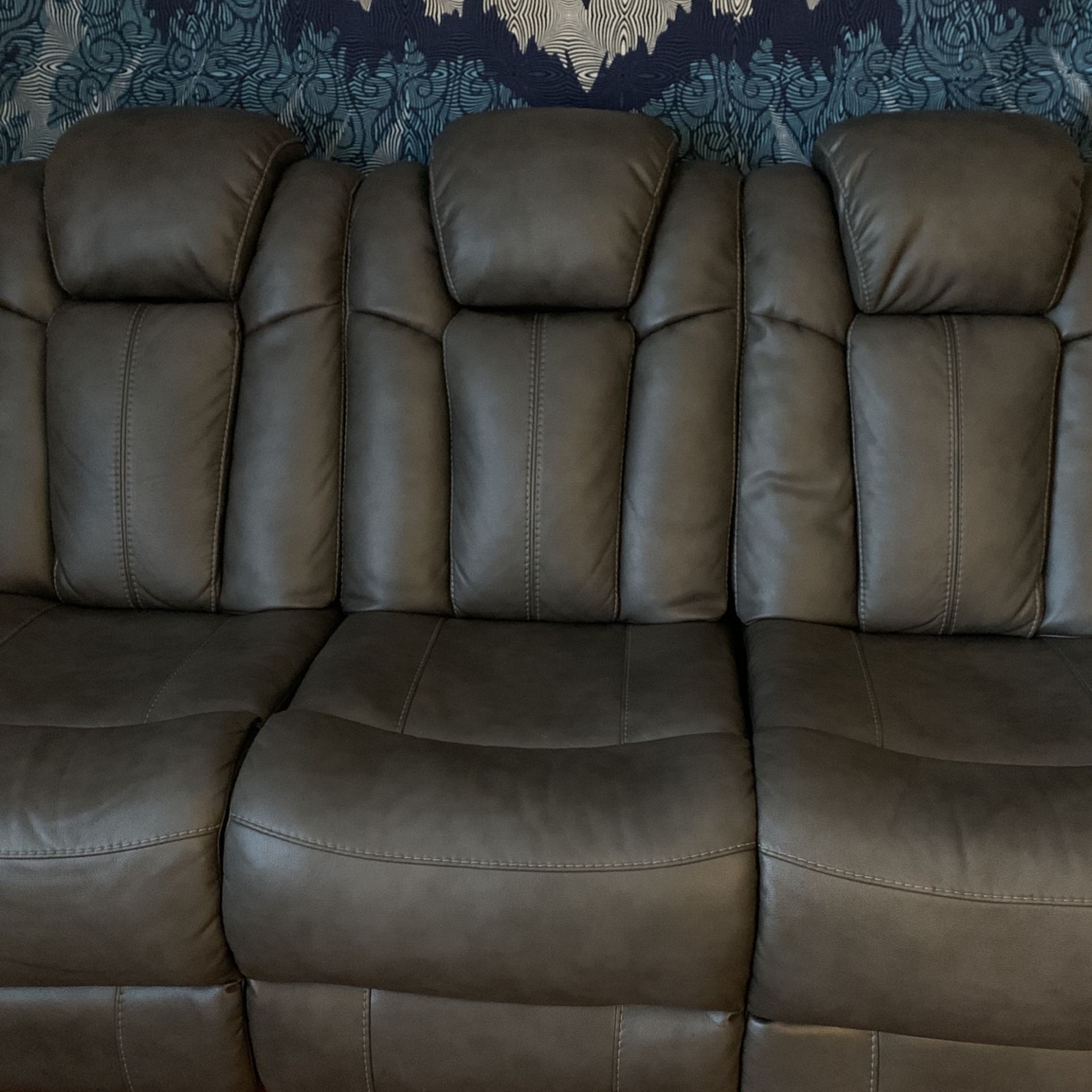 Leather Reclining Couch