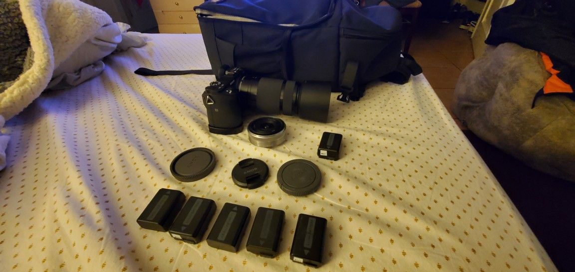 Sony A6500 4K VIDEO CAM WITH 2.8/16 AND 55/210 LENS