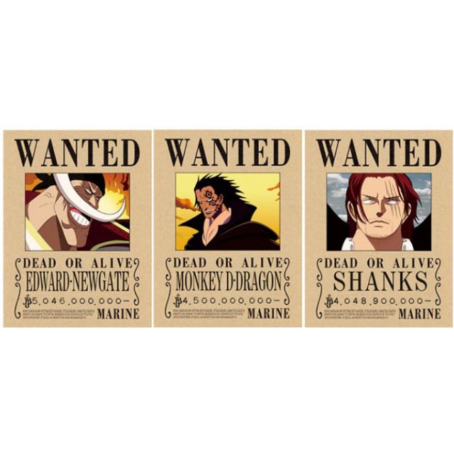 3D One Piece Wanted Poster (Both Wanted  Posters)