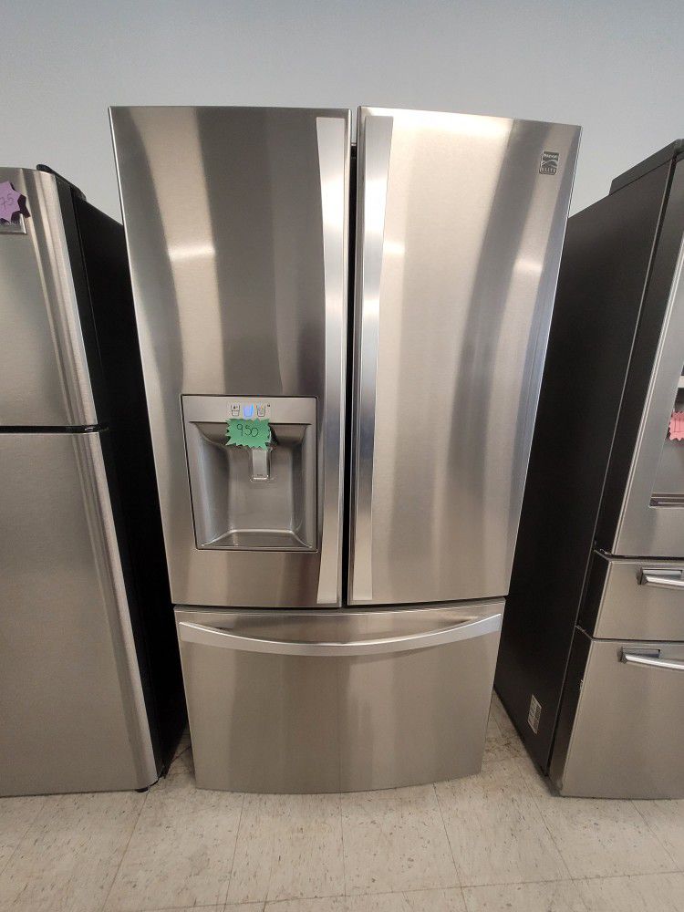 Kenmore Stainless Steel French Door Refrigerator Used Good Condition With 90day's Warranty 