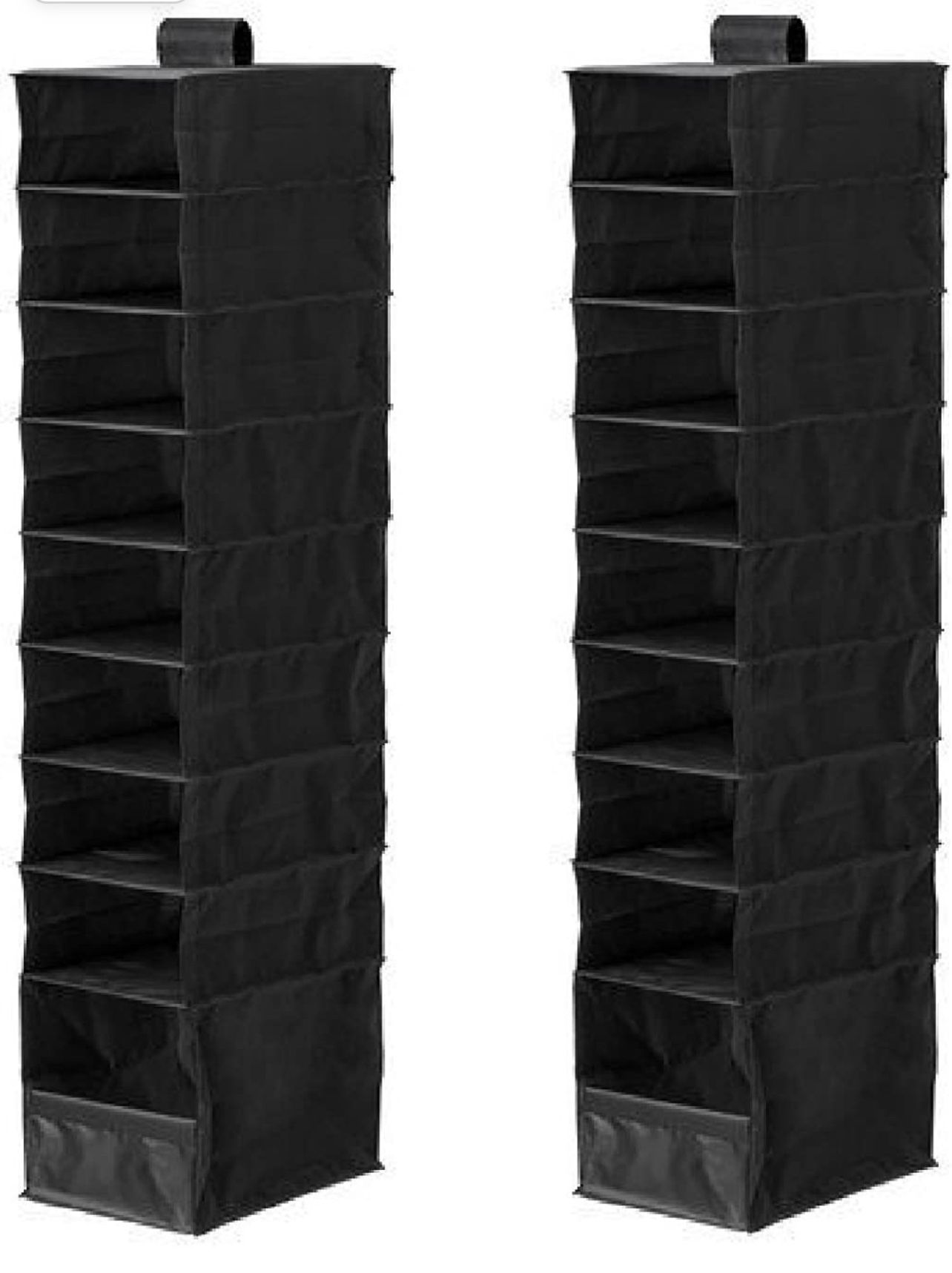 IKEA Organizer Closet Storage Hanging Skubb (2 Pack) Black