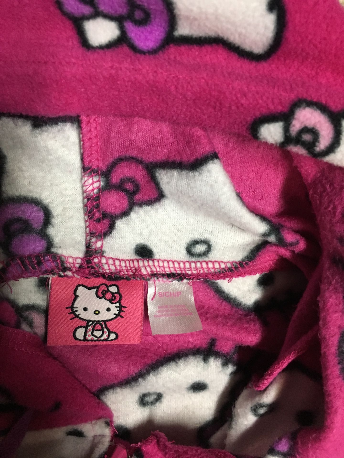 Hello Kitty pajamas, hat, pillow