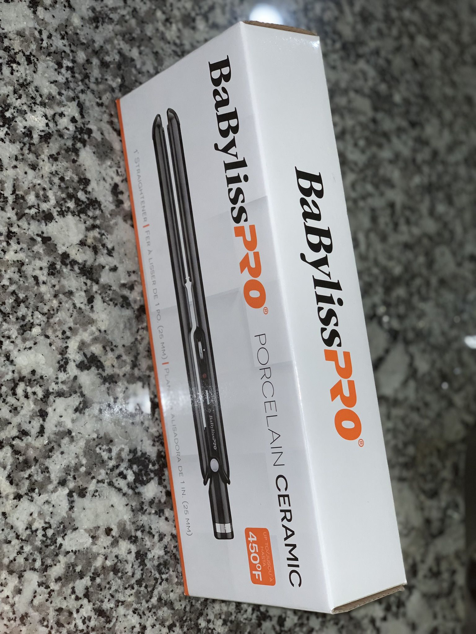 BaBylissPRO Porcelain Ceramic Straightening Iron 1” straightener