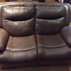 2 Leather Recliner couches Thumbnail