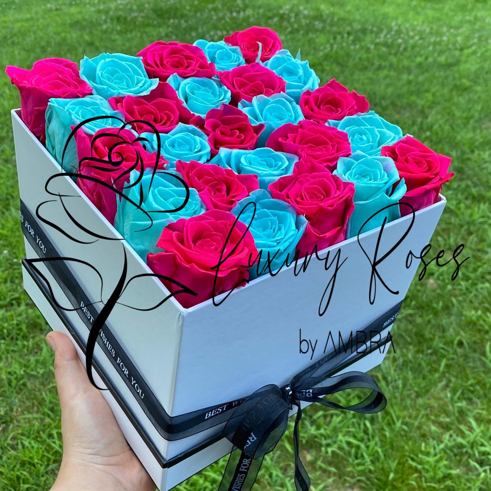 Eternal Box Roses Real Preserved Flowers Long Lasting Bouquet Anniversary Bday Gift Luxury Handmade immortal roses 