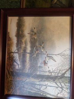 Vintage Hand Painted Duck Pictures  Thumbnail