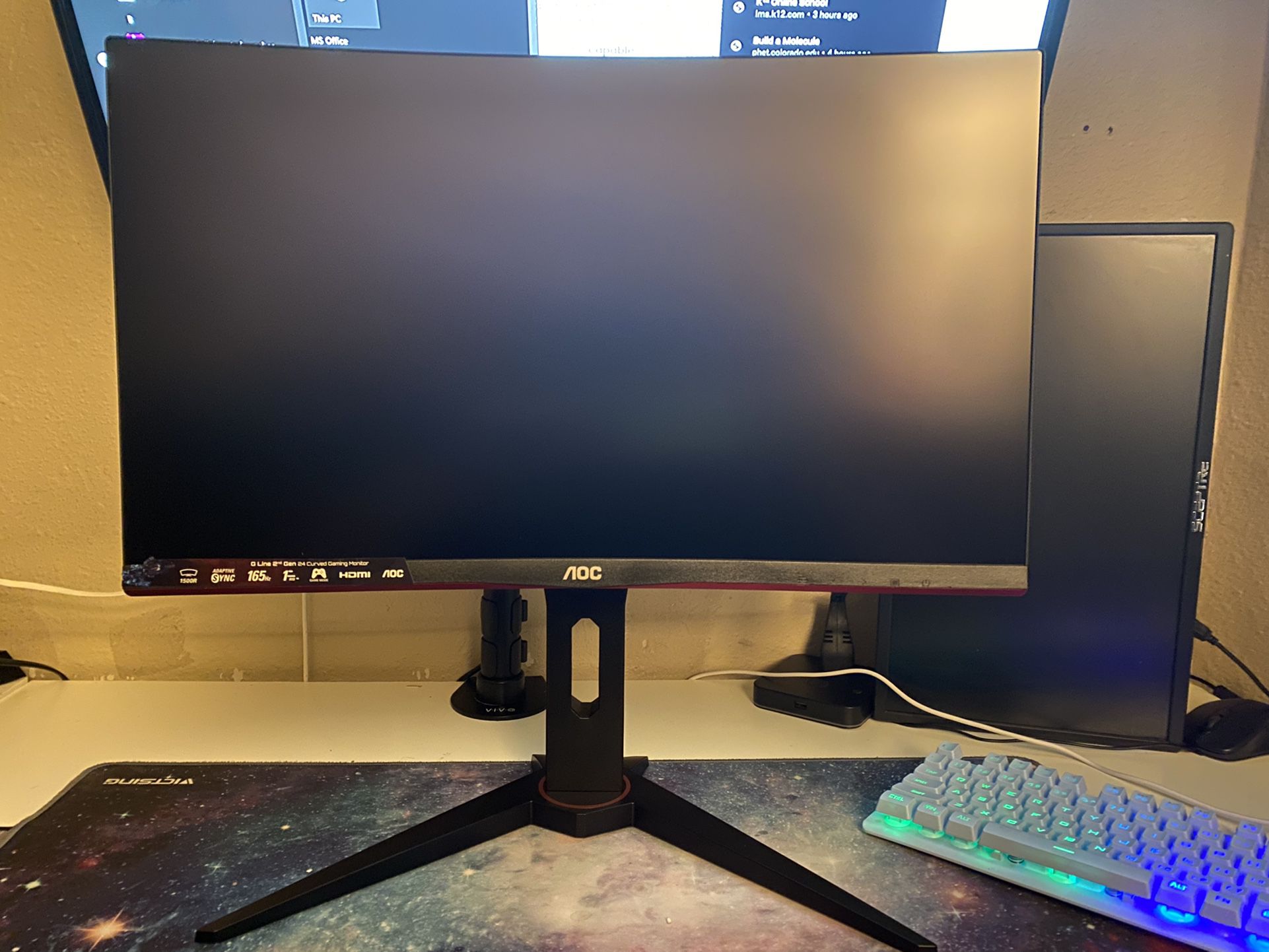 Aoc C24g1a 24 Curved Frameless Gaming Monitor For Sale In Richmond Tx Offerup
