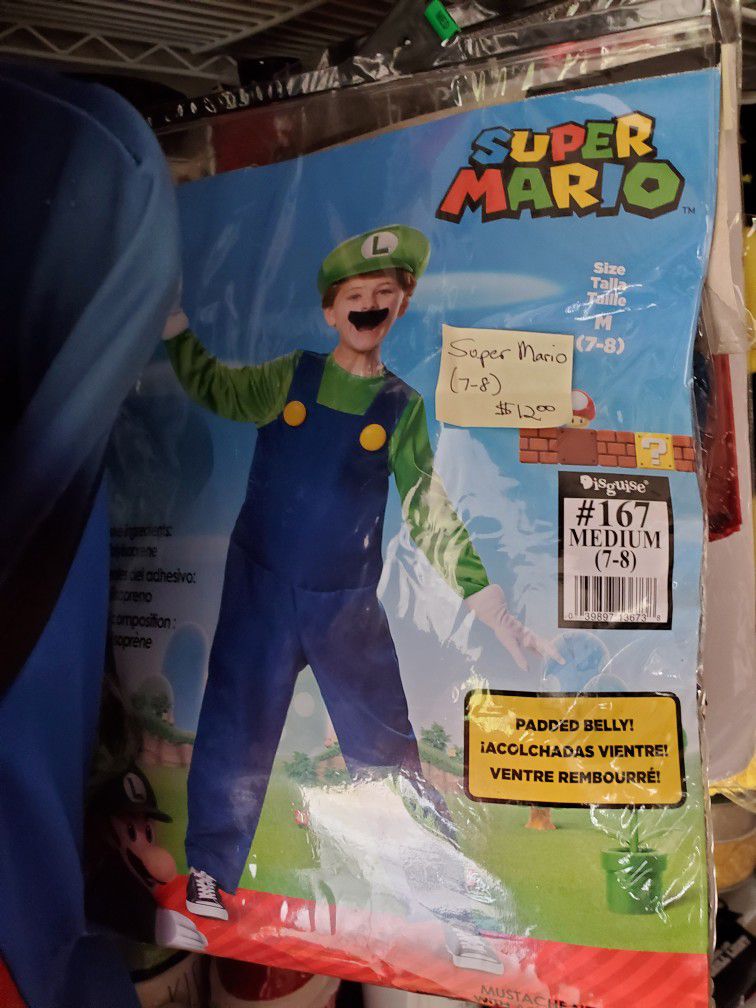 Super Mario Liugi Halloween Costume 7/8