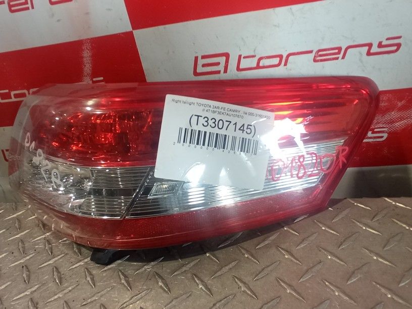 Right Taillight For 2010 Toyota Camry Stock 01820