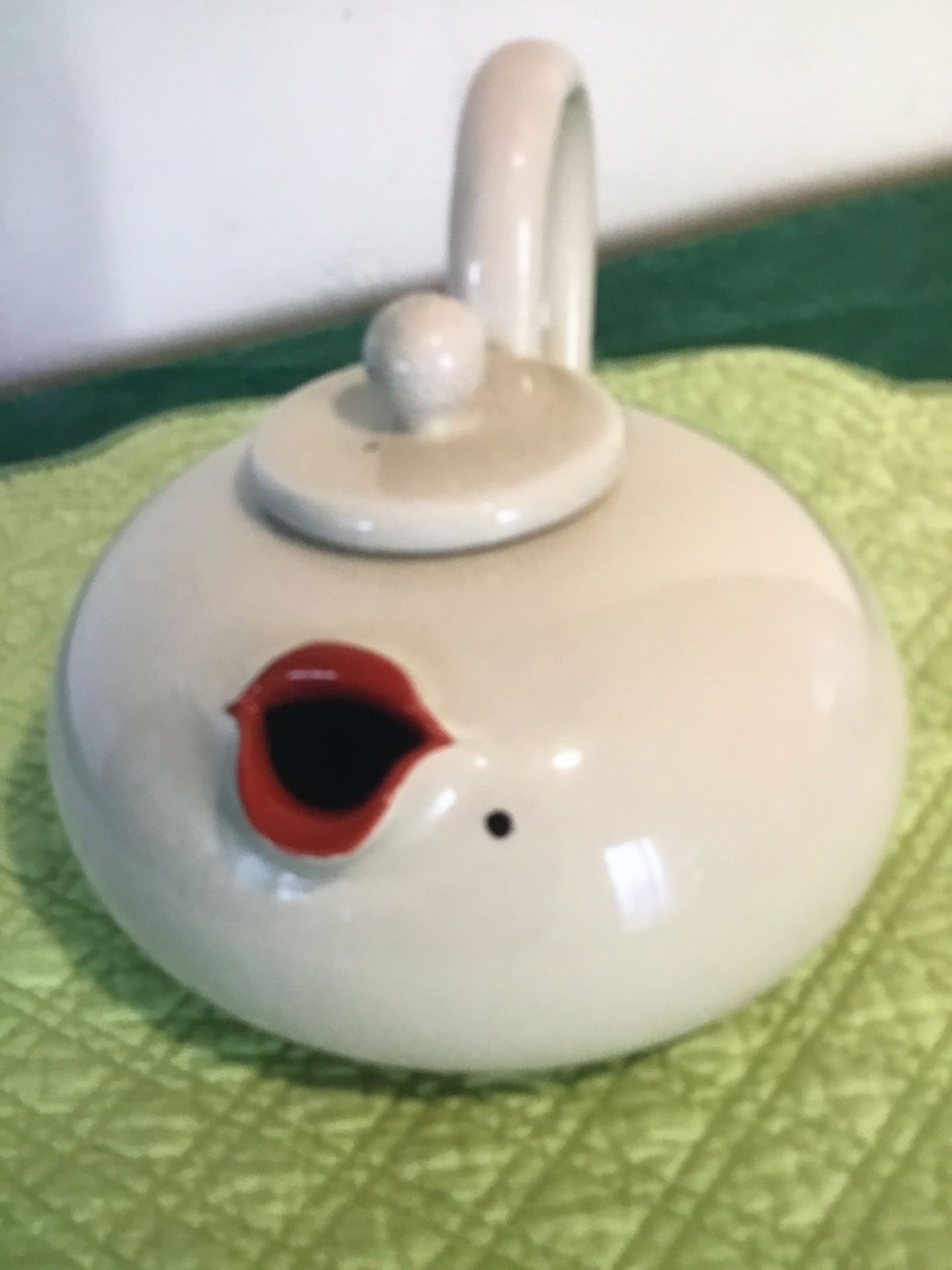 Fitz & Floyd Lip Service Teapot Marilyn Monroe Red Lips & Beauty mark 1977