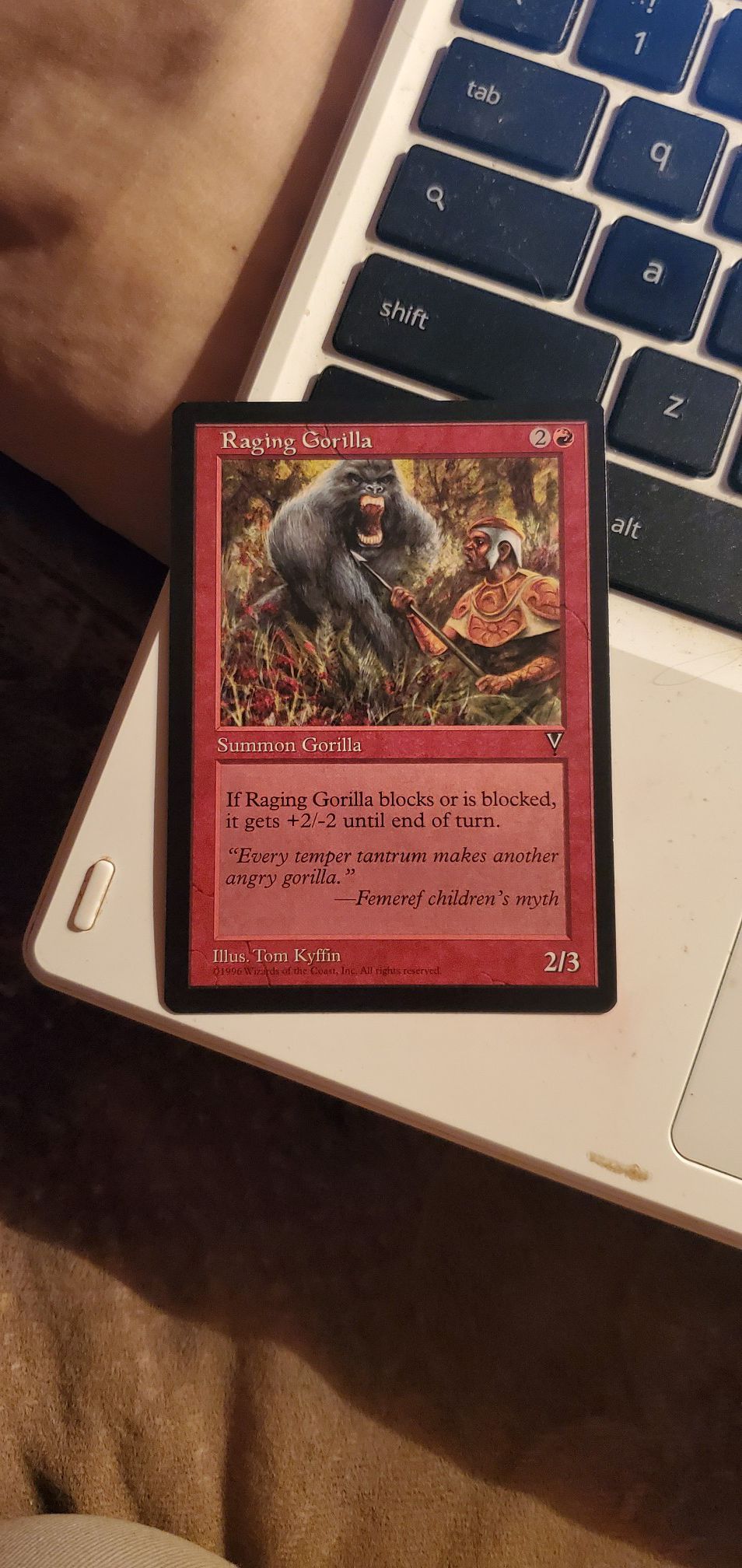 Raging gorilla magic card