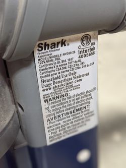 2 Used Shark NV581 (Purple) & NV360 (Blue) Rotator Powered Lift Vacuum Cleaners Thumbnail