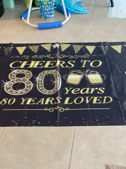 80th Birthday Banners Thumbnail