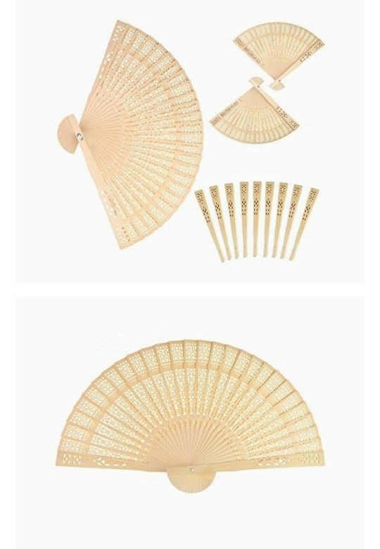 35 wooden fans