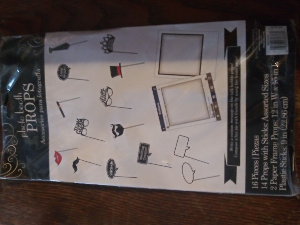 Brand new photo booth props