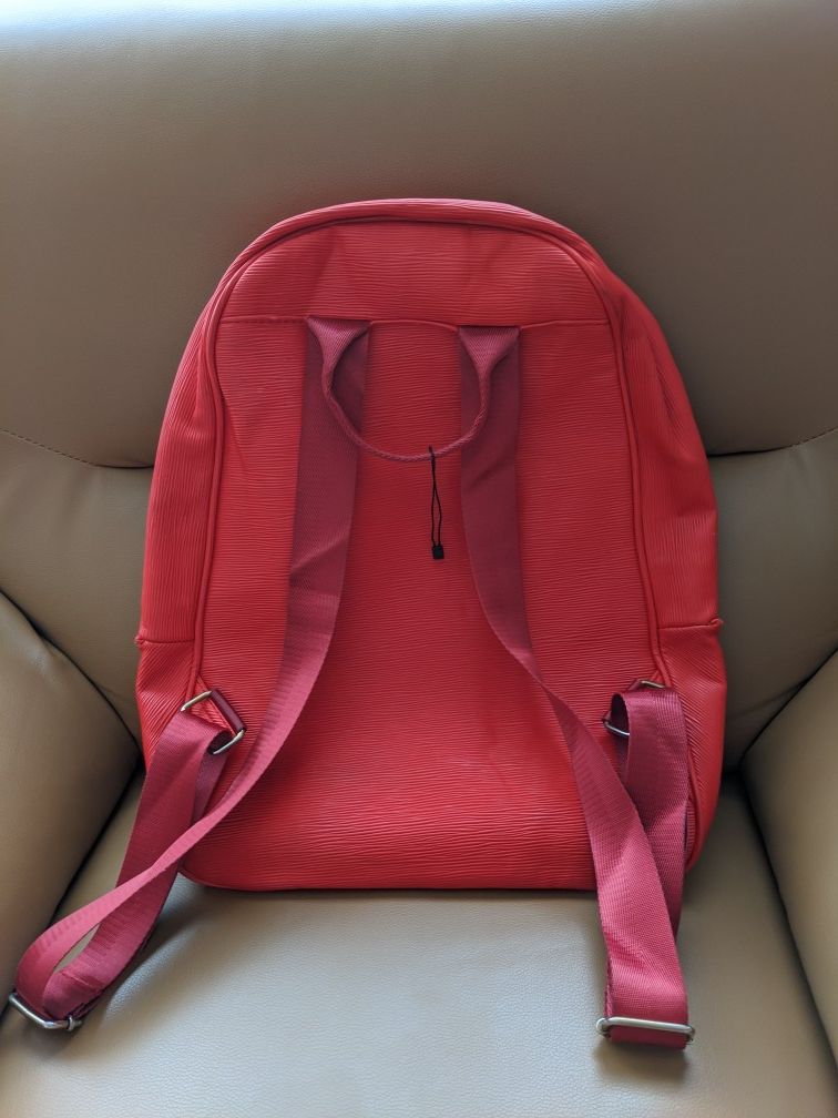 Supreme Red backpack, thick red material