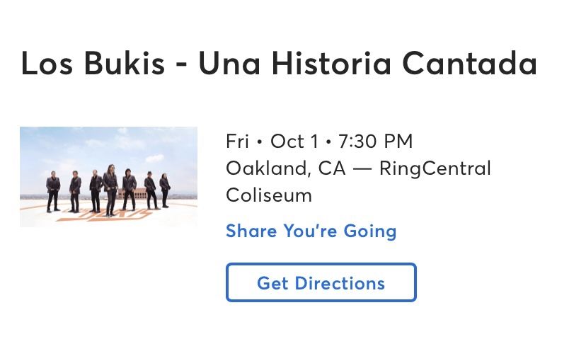 LOS BUKIS TICKETS