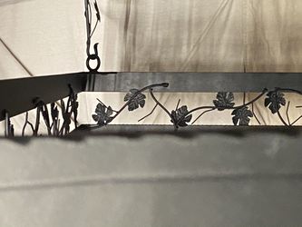 86” Wrought Iron Over Kitchen Island Pot Rack/chandelier Thumbnail