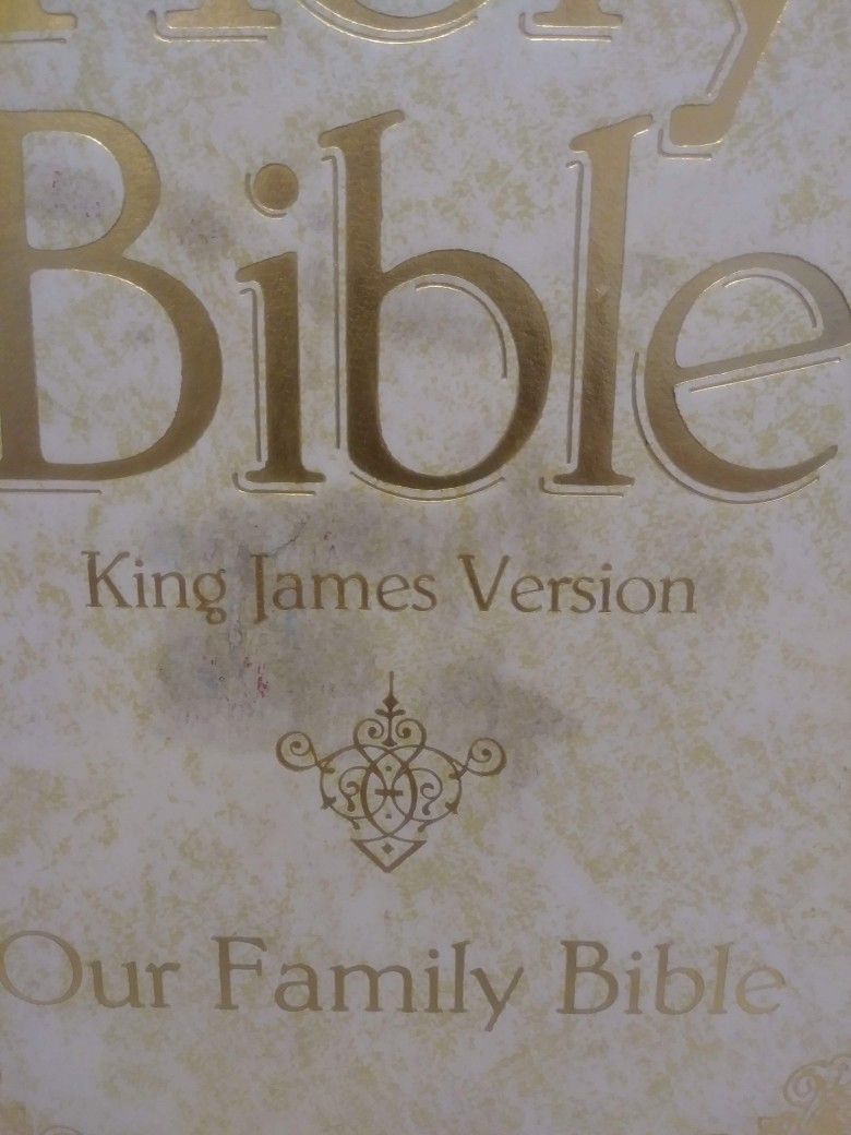 Holy Bible King James Version Our Family Red Letter edition Dictionary 1971