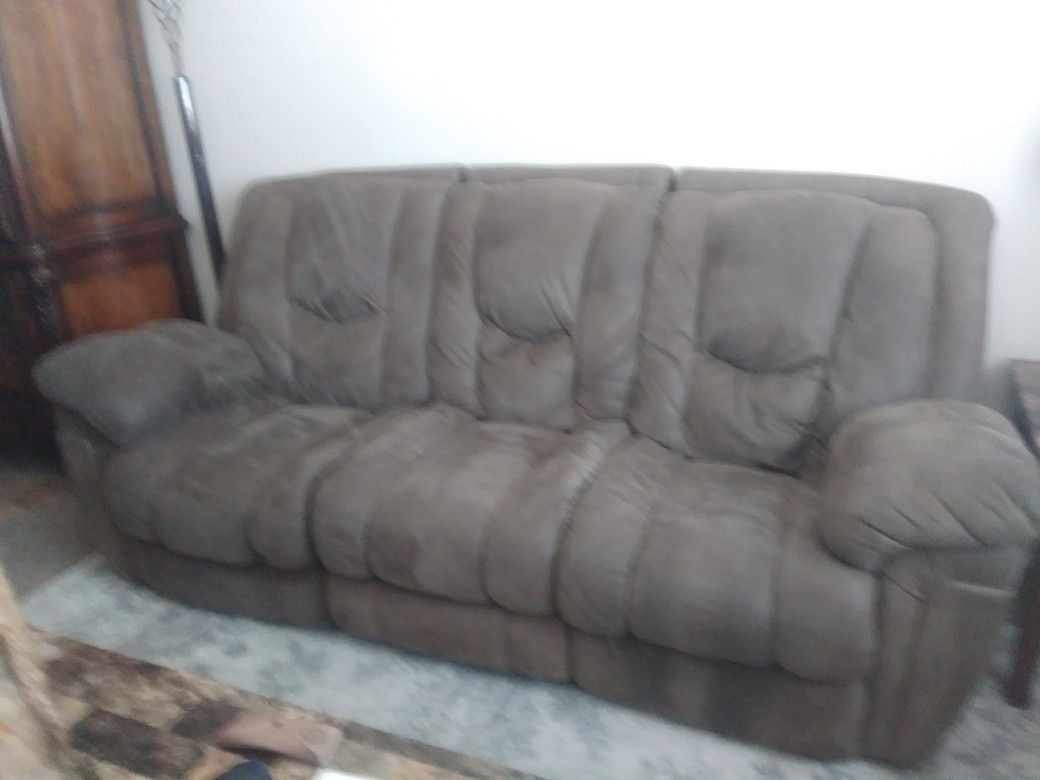 Microfiber Recliner Sofa