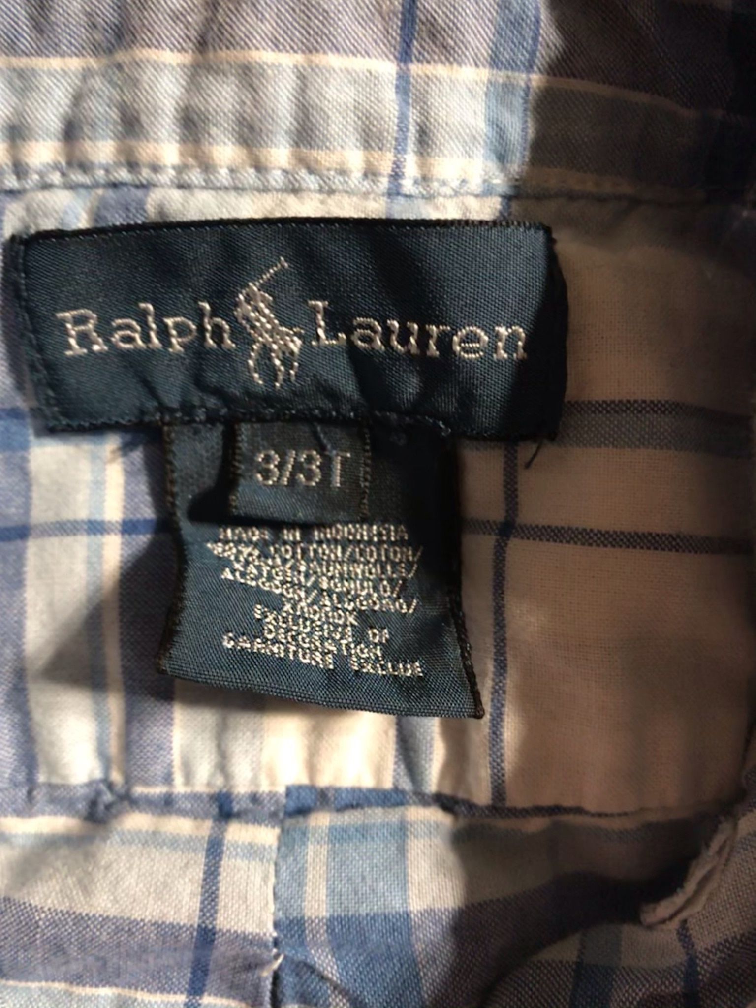 Ralph Lauren Boys 3t s/s Shirt