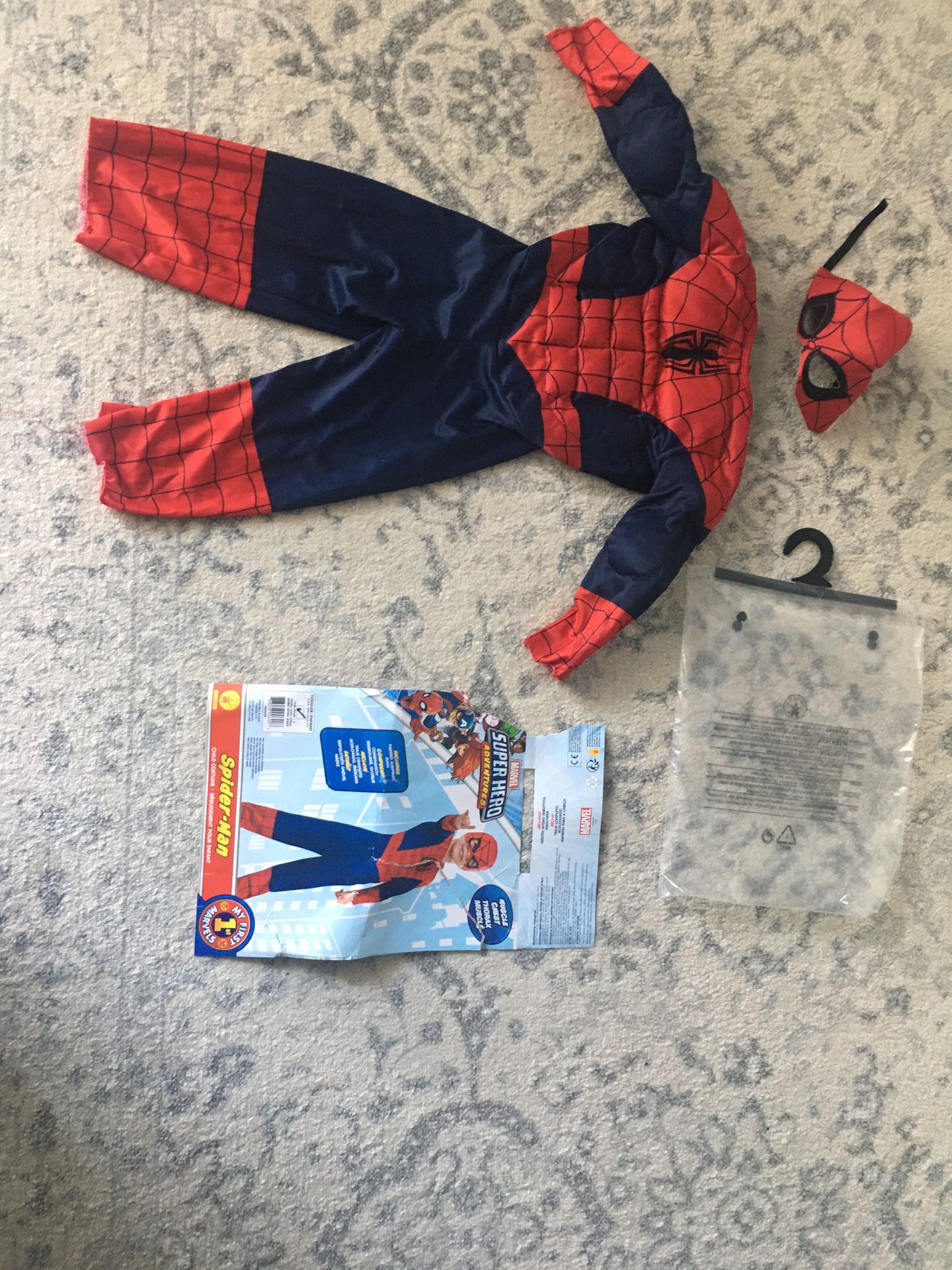 Spider-Man costume size 2t/3t